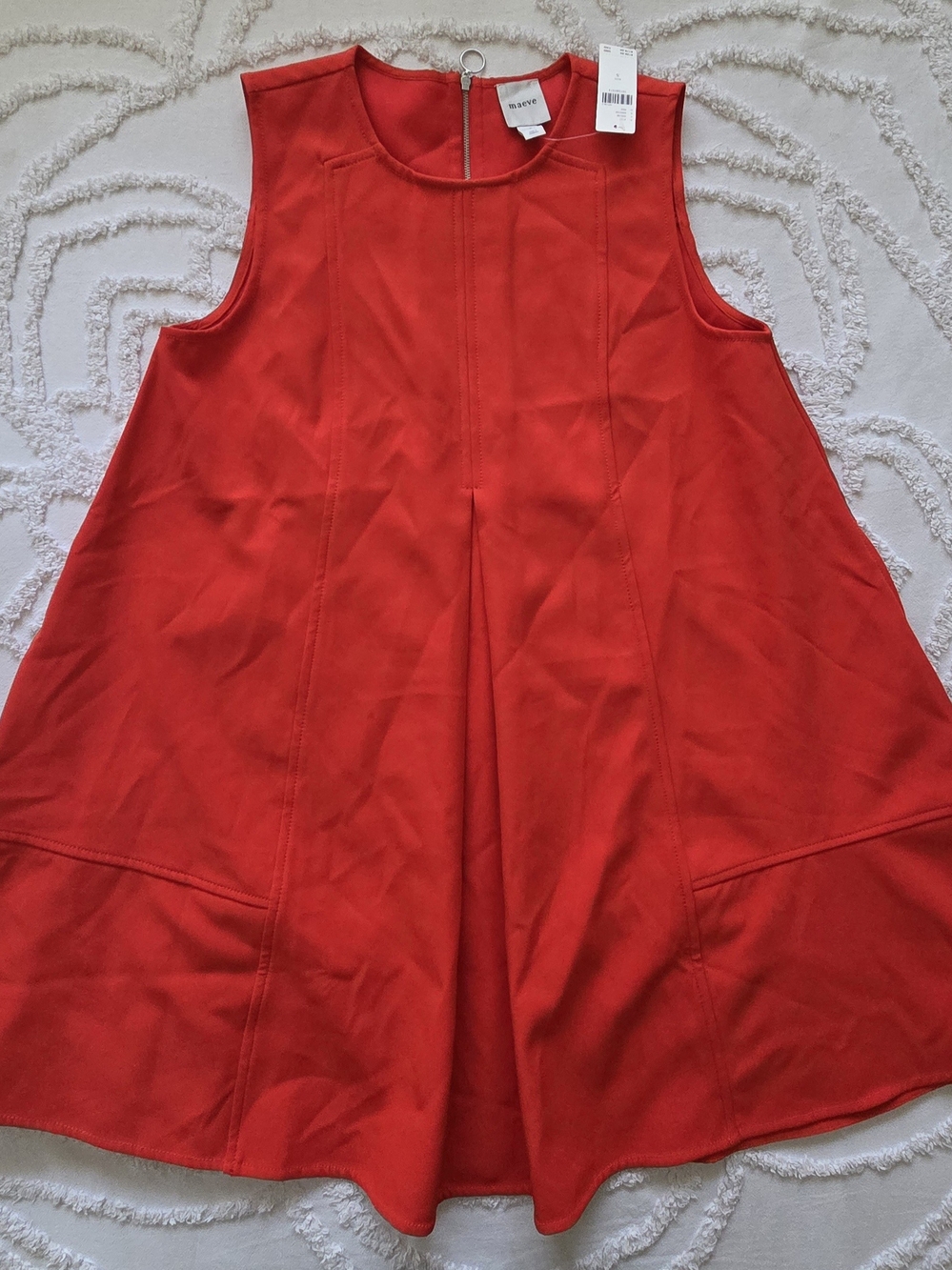 Anthropologie Maeve Alissa Orange Swing Dress S
